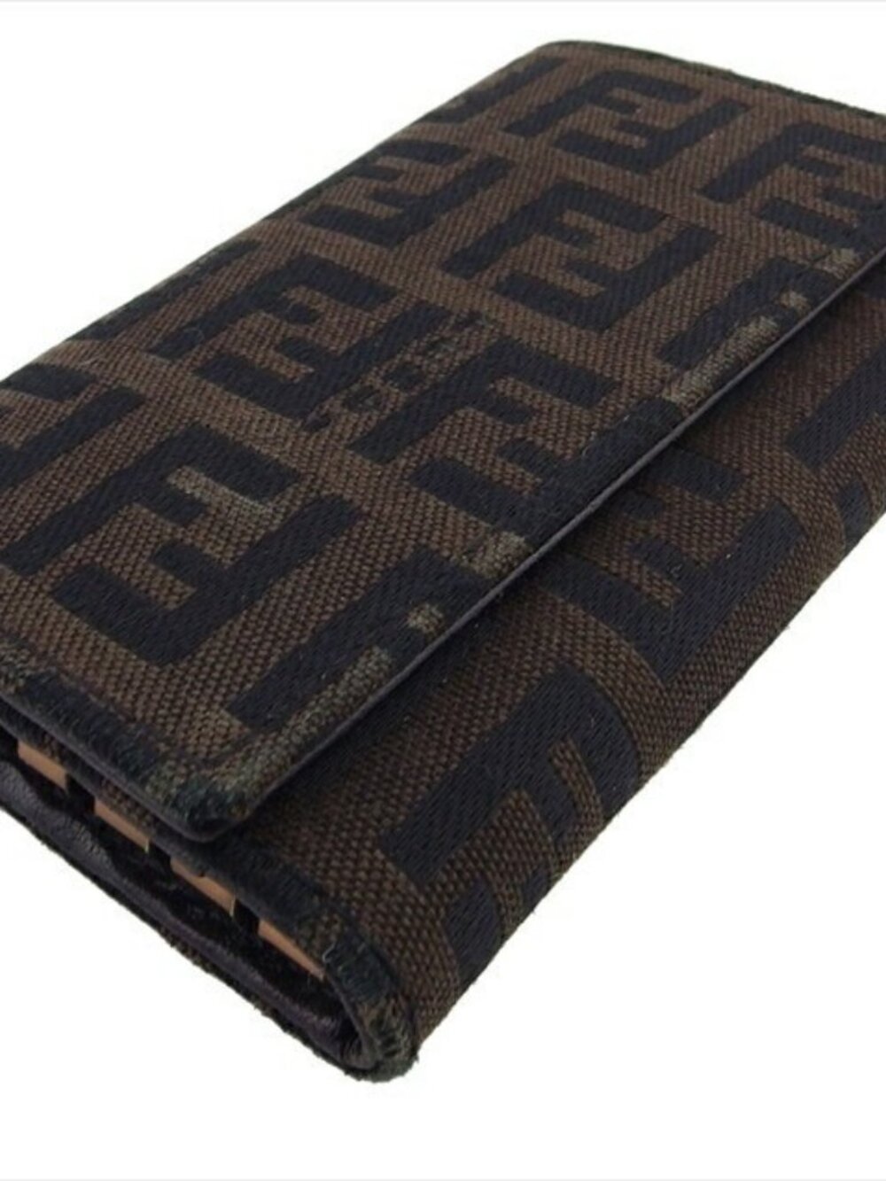 FENDI Key holder Brown black Women 8AP002 Authentic secondhand
